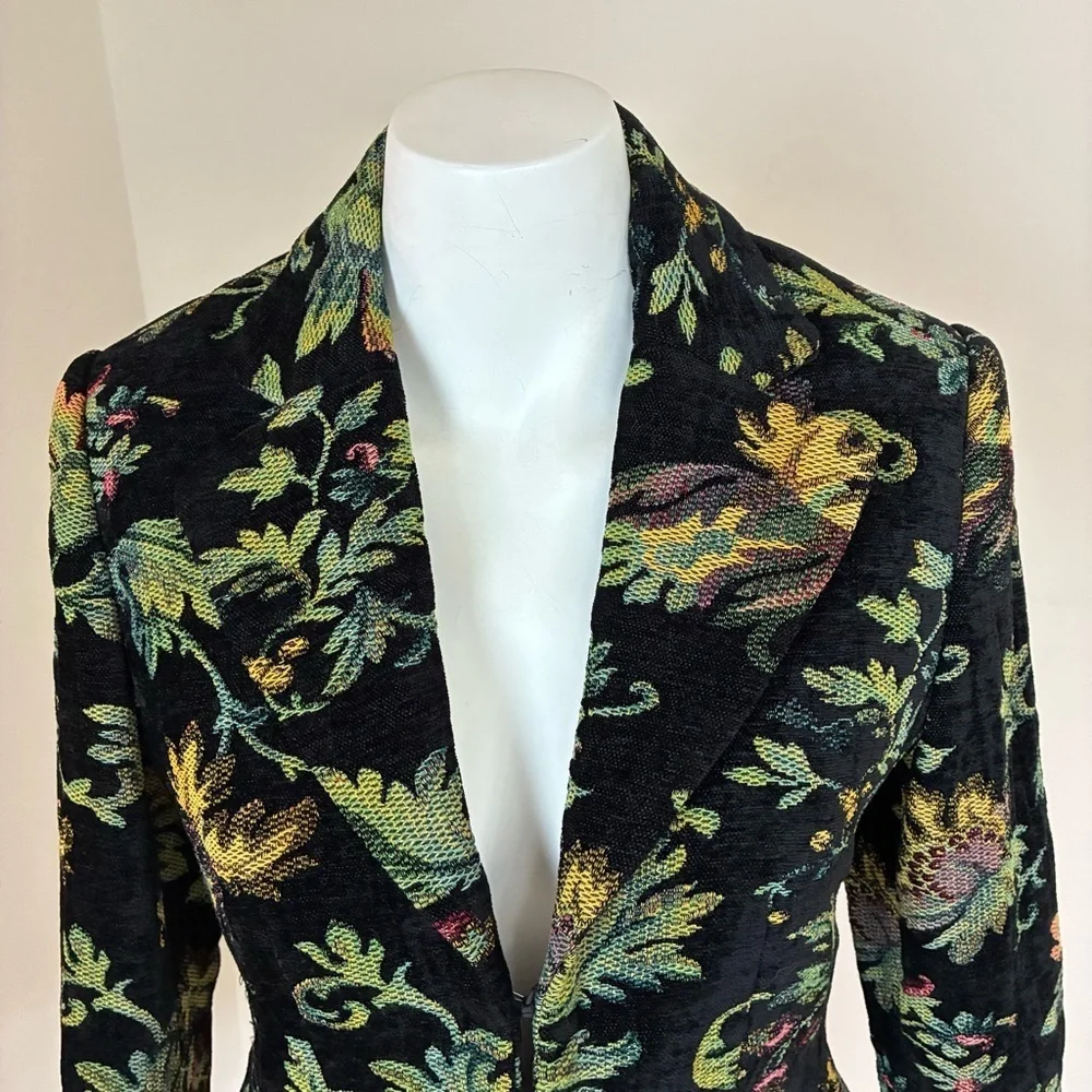 H&M Floral Tapestry Floral Women's Jacket- Sz 8